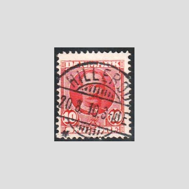 FRIMRKER DANMARK | 1907 - AFA 55 - Frederik VIII 10 re rd - Lux Stemplet Hillerd