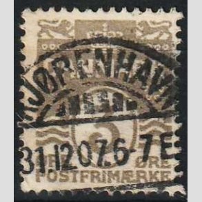 FRIMRKER DANMARK | 1905-06 - AFA 44 - Blgelinie 3 re gr - Lux Stemplet