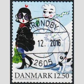 FRIMRKER DANMARK | 2010 - AFA 1639E - Vintereventyr - 12,50 Kr. flerfarvet - Pragt Stemplet
