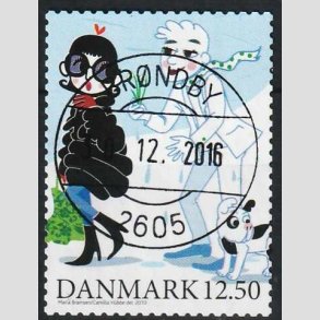 FRIMRKER DANMARK | 2010 - AFA 1639E - Vintereventyr - 12,50 Kr. flerfarvet - Pragt Stemplet