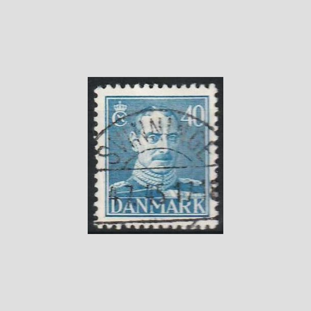 FRIMRKER DANMARK | 1942-44 - AFA 280 - Chr. X 40 re bl - Lux Stemplet Svinninge