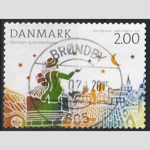 FRIM�RKER DANMARK | 2012 - AFA 1710 - H.C. Andersens eventyr - 2,00 Kr. flerfarvet - Pragt Stemplet