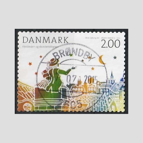 FRIMRKER DANMARK | 2012 - AFA 1710 - H.C. Andersens eventyr - 2,00 Kr. flerfarvet - Pragt Stemplet