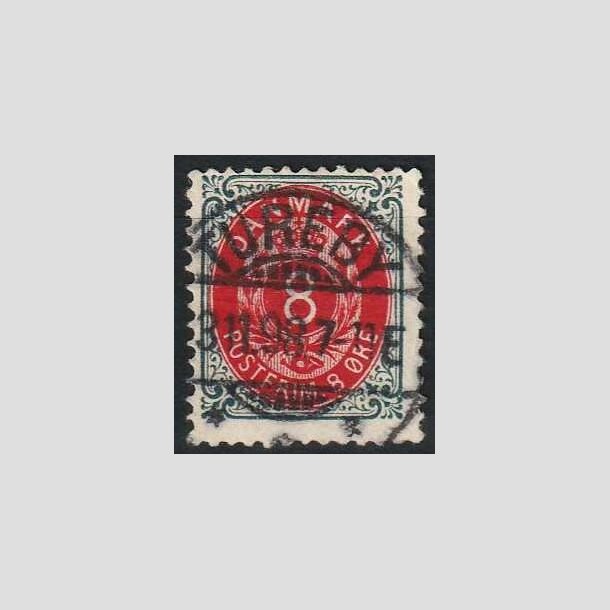 FRIMRKER DANMARK | 1895 - AFA 25B - 8 re gr/rd - Lux Stemplet Tureby