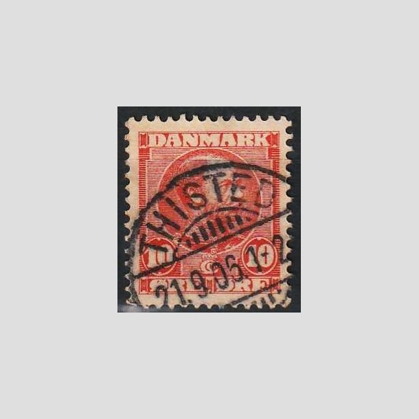 FRIMRKER DANMARK | 1905-06 - AFA 53 - Chr. IX 10 re rd - Pragt Stemplet Thisted