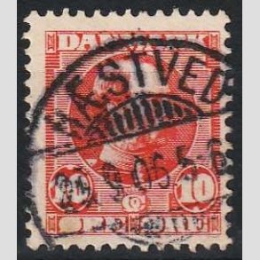 FRIMRKER DANMARK | 1905-06 - AFA 53 - Chr. IX 10 re rd - Pragt Stemplet Nstved