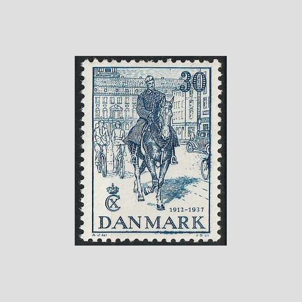 FRIMRKER DANMARK | 1937 - AFA 242 - Chr. X 25 re jubilum 30 re bl - Postfrisk