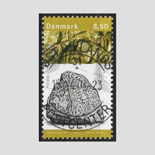 FRIMRKER DANMARK | 2003 - AFA 1365 - Kongernes Jelling - 8,50 Kr. Haralds Sten - Pnt Stemplet