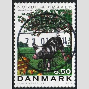 FRIM�RKER DANMARK | 2013 - AFA 1764 - Nordisk k�kken - 6,50 Kr. flerfarvet - Pragt Stemplet