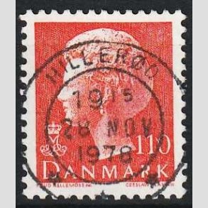 FRIMRKER DANMARK | 1978 - AFA 653 - Dronning Margrethe - 110 re orange - Pragt Stemplet