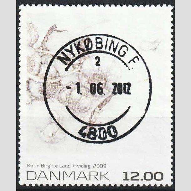 FRIMRKER DANMARK | 2009 - AFA 1594 - Frimrkekunst 13. - 12,00 Kr. flerfarvet - Pragt Stemplet