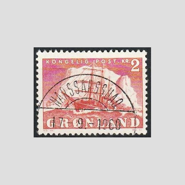 FRIMRKER GRNLAND | 1950 - AFA 35 - Gustav Holm - 2 kr. rd - Lux Stemplet