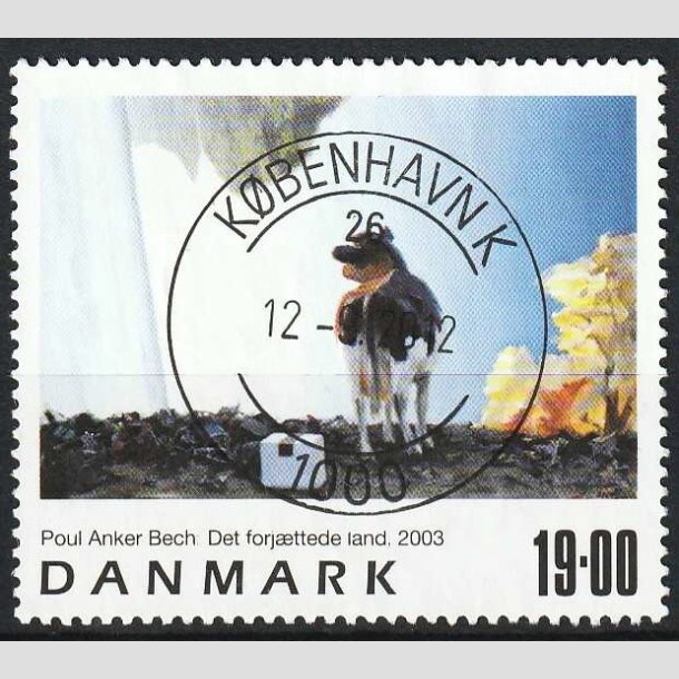 FRIMRKER DANMARK | 2003 - AFA 1362 - Frimrkekunst 6. - 19,00 Kr. Poul Anker Bech - Pragt Stemplet