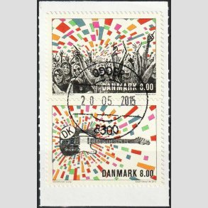 FRIM�RKER DANMARK | 2013 - AFA 1745,1746 - Rockmusik - 8,00 + 8,00 Kr. i par - Pragt Stemplet