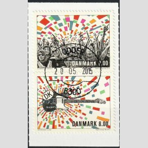 FRIM�RKER DANMARK | 2013 - AFA 1745,1746 - Rockmusik - 8,00 + 8,00 Kr. i par - Pragt Stemplet