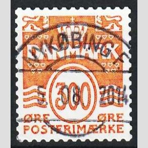 FRIM�RKER DANMARK | 2010 - AFA 1610E - B�lgelinie - 300 �re gulorange - Pragt Stemplet 