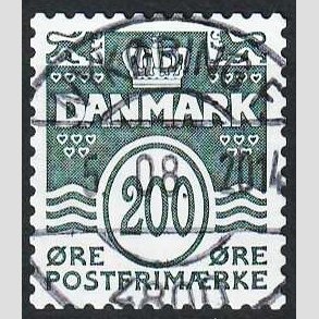 FRIM�RKER DANMARK | 2010 - AFA 1447E - B�lgelinie - 200 �re olivengr�n - Pragt Stemplet 