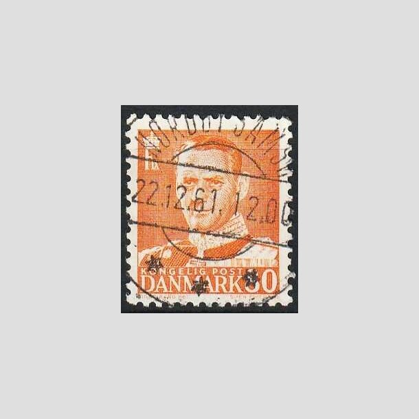 FRIMRKER DANMARK | 1952-53 - AFA 341 - Fr. IX 80 re orange - Lux Stemplet Nordby