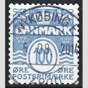 FRIM�RKER DANMARK | 2010 - AFA 1446E - B�lgelinie - 100 �re bl� - Lux Stemplet