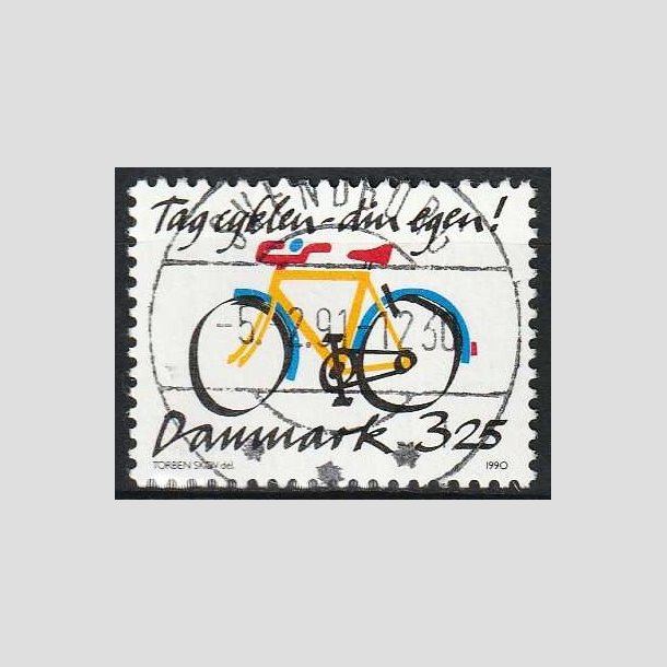 FRIMRKER DANMARK | 1990 - AFA 980 - Cykeltyveri - 3,25 Kr. flerfarvet - Pragt Stemplet Svendborg