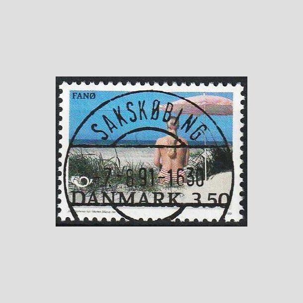 FRIMRKER DANMARK | 1991 - AFA 993 - Turistml - 3,50 Kr. flerfarvet - Pragt Stemplet Sakskbing