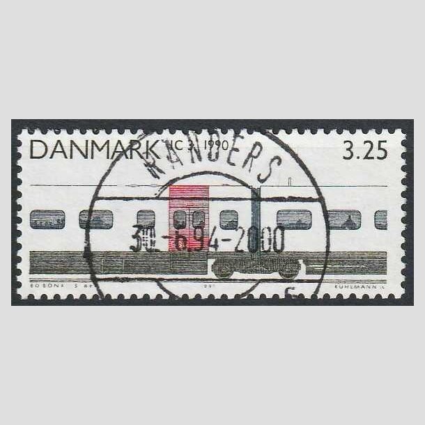 FRIMRKER DANMARK | 1991 - AFA 985 - Lokomotiver - 3,25 Kr. rd/bl/sort - Pragt Stemplet