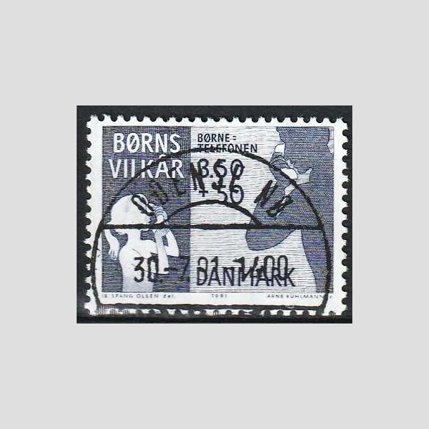 FRIMRKER DANMARK | 1991 - AFA 992 - Brns Vilkr - 3,50 + 0,50 Kr. bl - Pragt Stemplet 