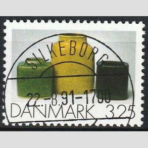 FRIMRKER DANMARK | 1991 - AFA 995 - Dansk Brugskunst - 3,25 Kr. - Lux Stemplet Silkeborg 