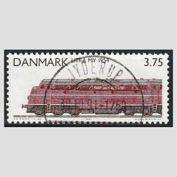 FRIMRKER DANMARK | 1991 - AFA 987 - Lokomotiver - 3,75 Kr. rdbrun/sort - Pragt Stemplet