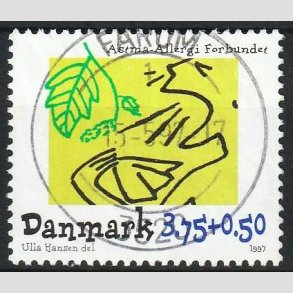 FRIMRKER DANMARK | 1997 - AFA 1146 - Astma-Allergi Forbundet - 3,75 + 0,50 Kr. - Pragt Stemplet