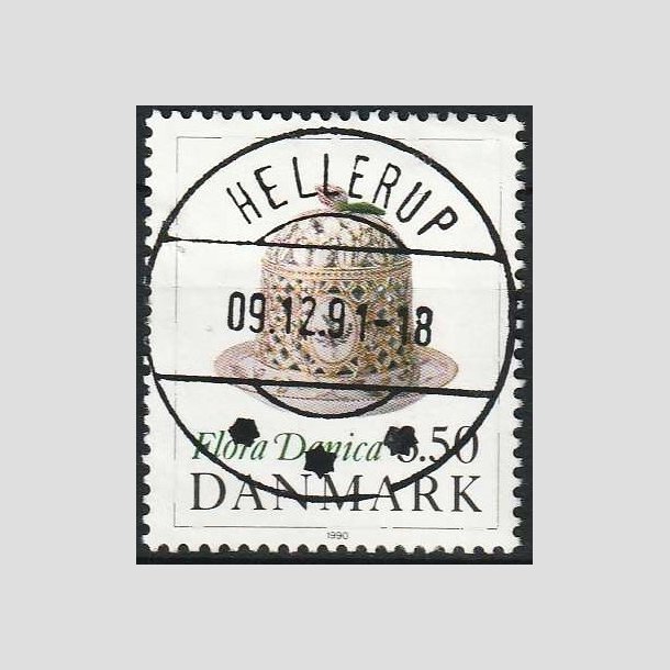 FRIMRKER DANMARK | 1990 - AFA 966 - Flora Danica 200 r - 3,50 Kr. - Pragt Stemplet Hellerup