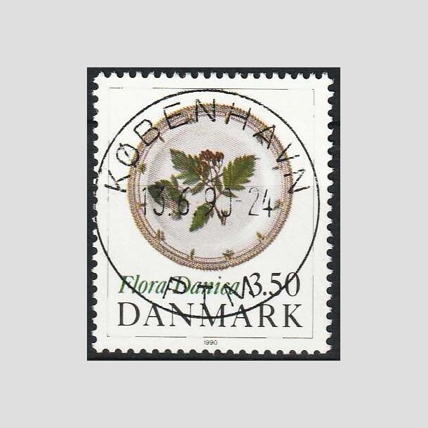 FRIMRKER DANMARK | 1990 - AFA 969 - Flora Danica 200 r - 3,50 Kr. flerfarvet - Pragt Stemplet 