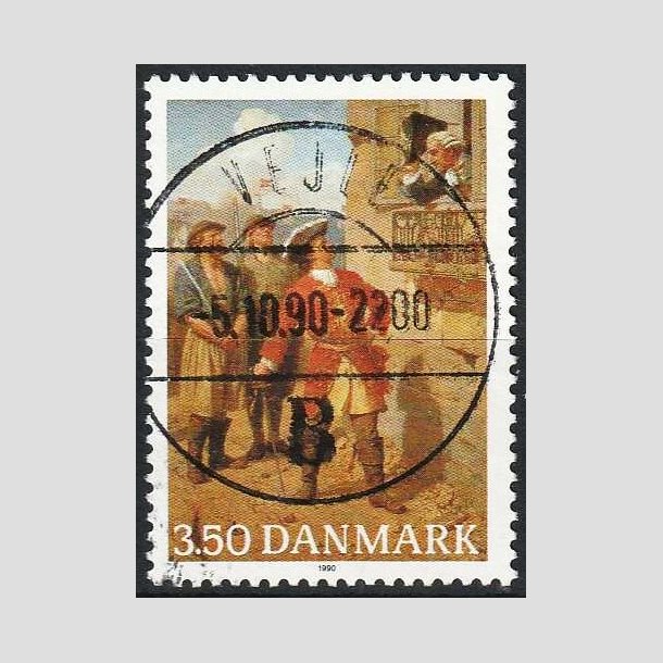 FRIMRKER DANMARK | 1990 - AFA 978 - Tordenskiold 300 ret - 3,50 Kr. - Pragt Stemplet Vejle