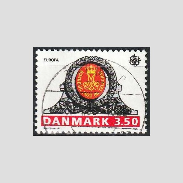 FRIMRKER DANMARK | 1990 - AFA 964 - Europamrker - 3,50 Kr. flerfarvet - Lux Stemplet