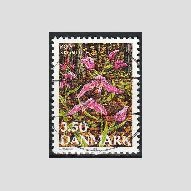 FRIMRKER DANMARK | 1990 - AFA 971 - Dansk flora - 3,50 Kr. flerfarvet - Pragt Stemplet