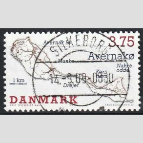 FRIMRKER DANMARK | 1995 - AFA 1086 - Dansk smer - 3,75 Kr. flerfarvet - Pragt Stemplet