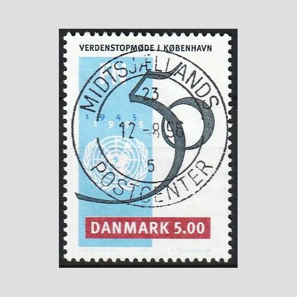 FRIMRKER DANMARK | 1995 - AFA 1085 - FN 50 r - 5,00 Kr. flerfarvet - Pragt Stemplet