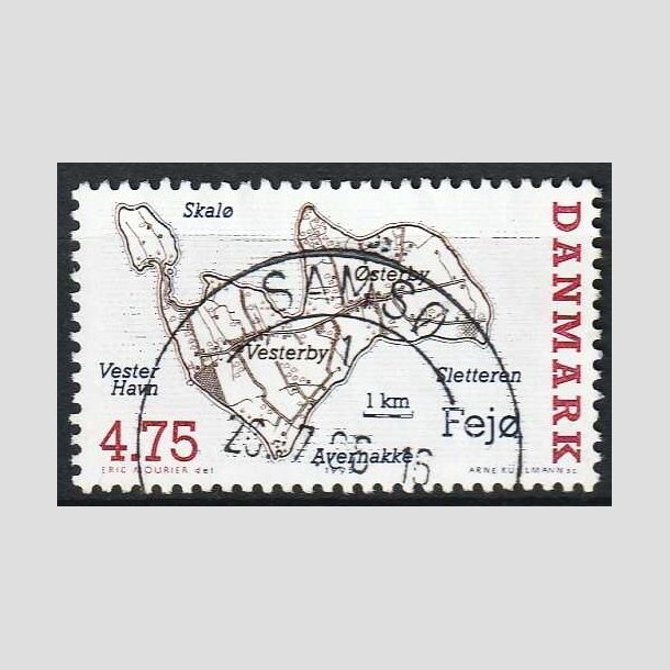 FRIMRKER DANMARK | 1995 - AFA 1087 - Danske smer - 4,75 Kr. - Pragt Stemplet Sams