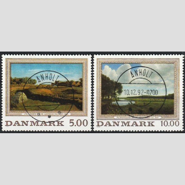 FRIMRKER DANMARK | 1992 - AFA 1032,1033 - Maleriserie 5. - 5,00 + 10,00 Kr. - Pragtst Anholt