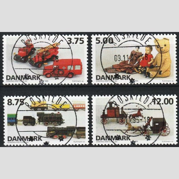 FRIMRKER DANMARK | 1995 - AFA 1103-06 - Dansk legetj - Komplet st - Lux Stemplet