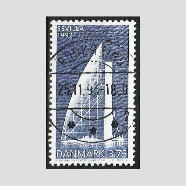 FRIMRKER DANMARK | 1992 - AFA 1026 - EXPO 92 i Sevilla - 3,75 Kr. bl - Pragt Stemplet 