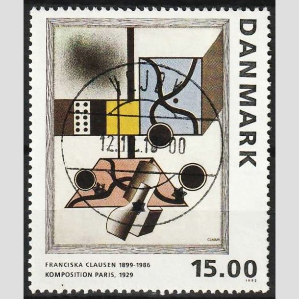 FRIMRKER DANMARK | 1993 - AFA 1058 - Maleriserie 6. - 15,00 Kr. - Pragt Stemplet Vejby