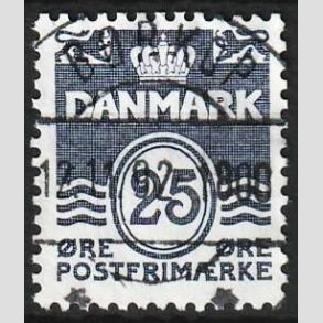 FRIMRKER DANMARK | 1990 - AFA 952 - Blgelinie - 25 re mrkbl - Pragt Stemplet Brkop