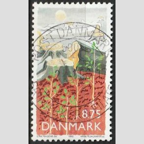 FRIM�RKER DANMARK | 1992 - AFA 1022 - Natur, Milj� og udvikling - 8,75 Kr. - Pragt Stemplet