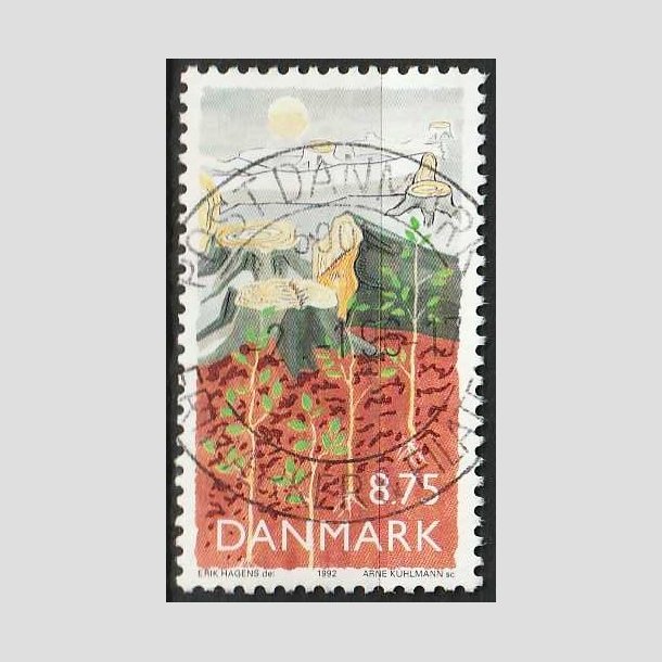 FRIMRKER DANMARK | 1992 - AFA 1022 - Natur, Milj og udvikling - 8,75 Kr. - Pragt Stemplet