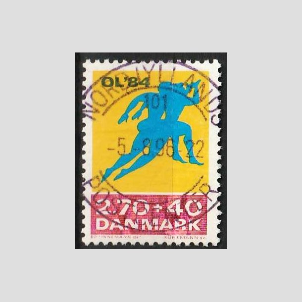 FRIMRKER DANMARK | 1984 - AFA 798 - Olympiske Lege 1984 - 2,70 Kr. + 40 re - Pragt Stemplet