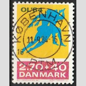FRIMRKER DANMARK | 1984 - AFA 798 - Olympiske Lege 1984 - 2,70 Kr. + 40 - Pragt Stemplet