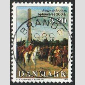 FRIM�RKER DANMARK | 1988 - AFA 910 - Stavnsb�ndets oph�velse 200 �r. - 3,20 Kr. - Lux Stemplet