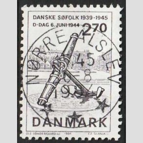 FRIM�RKER DANMARK | 1984 - AFA 805 - Normandiets invation danske skibe - 2,70 Kr. - Pragt Stemplet