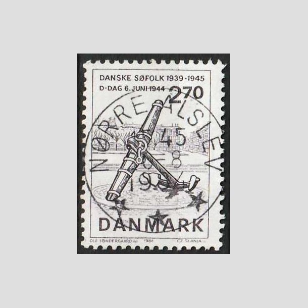 FRIMRKER DANMARK | 1984 - AFA 805 - Normandiets invation danske skibe - 2,70 Kr. - Pragt Stemplet